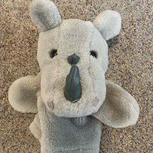 Vintage Rhino Hand Puppet